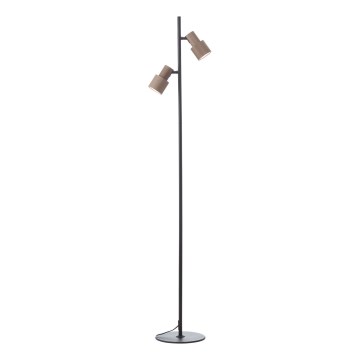 Brilliant - Golvlampa CADIZ 2xGU10/10W/230V brons