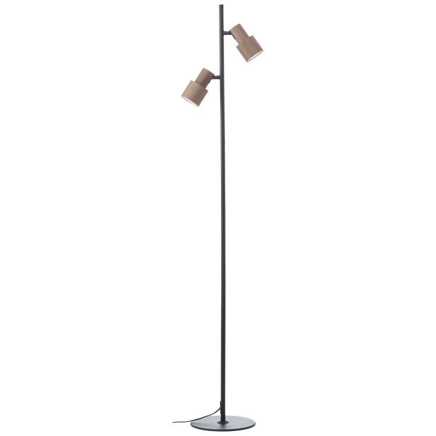 Brilliant - Golvlampa CADIZ 2xGU10/10W/230V brons