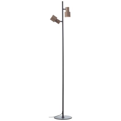 Brilliant - Golvlampa CADIZ 2xGU10/10W/230V brons