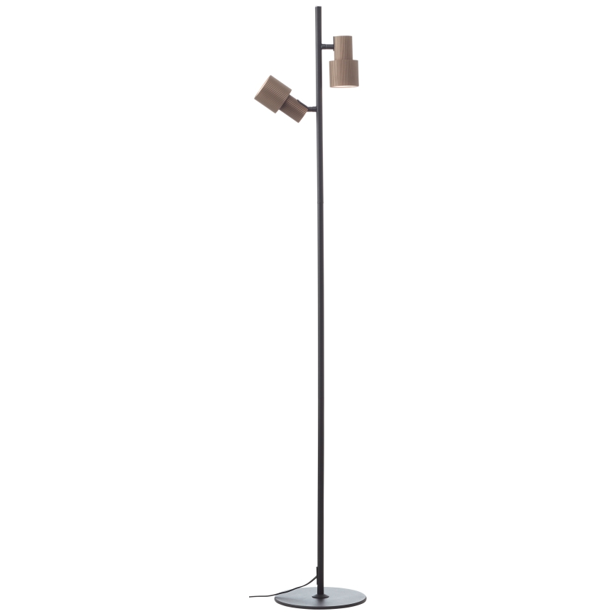 Brilliant - Golvlampa CADIZ 2xGU10/10W/230V brons