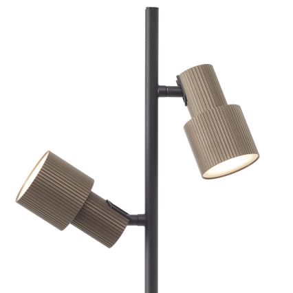 Brilliant - Golvlampa CADIZ 2xGU10/10W/230V brons