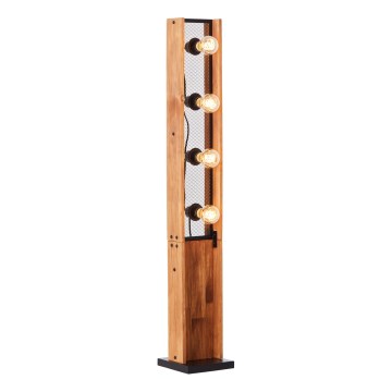 Brilliant - Golvlampa CALANDRA 4xE27/42W/230V furu
