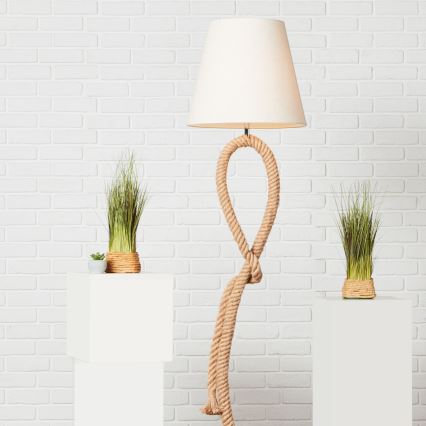 Brilliant - Golvlampa SAILOR 1xE27/40W/230V beige/krämvit