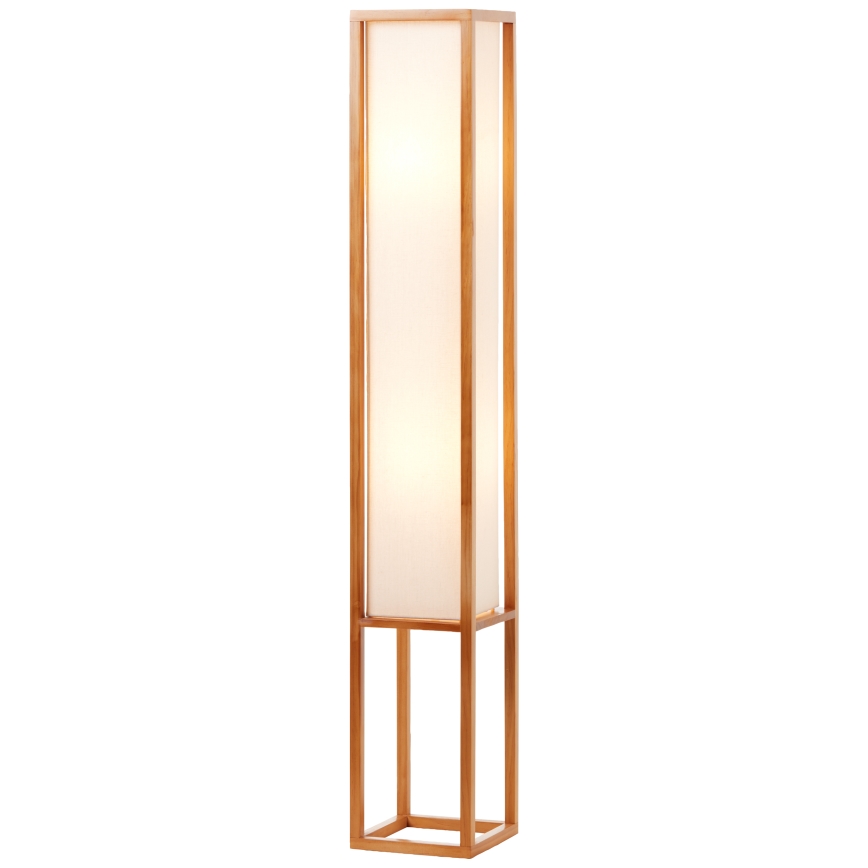 Brilliant - Golvlampa SEASIDE 2xE27/40W/230V vit/brun