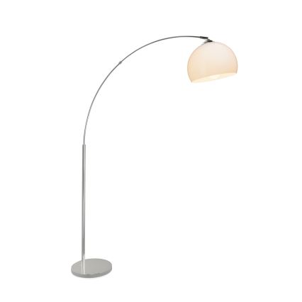Brilliant - Golvlampa VESSA 1xE27/60W/230V polerad krom/vit