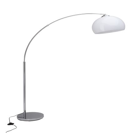 Brilliant - Golvlampa VESSA 1xE27/60W/230V polerad krom/vit
