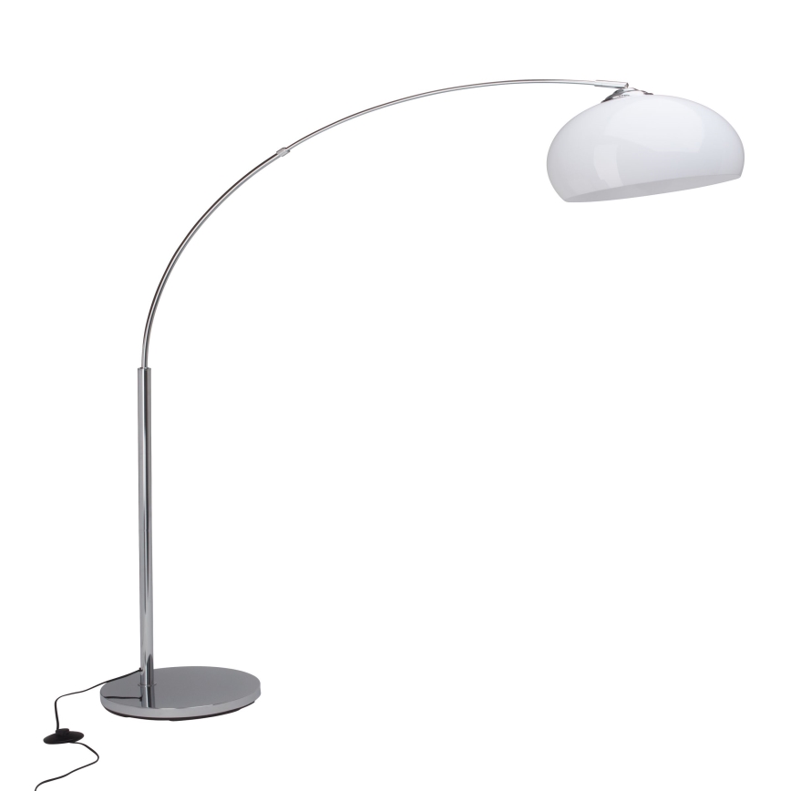 Brilliant - Golvlampa VESSA 1xE27/60W/230V polerad krom/vit