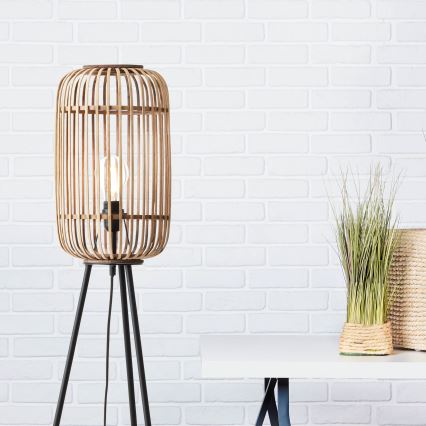 Brilliant - Golvlampa WOODROW 1xE27/60W/230V bambu