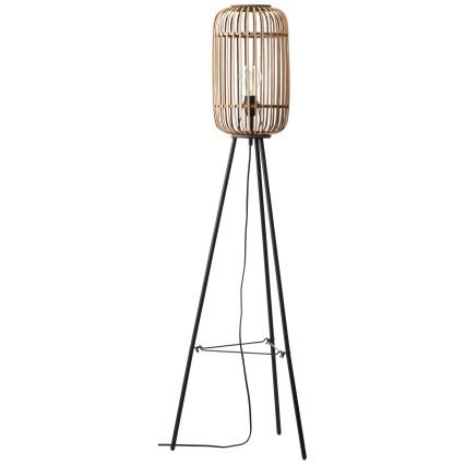 Brilliant - Golvlampa WOODROW 1xE27/60W/230V bambu