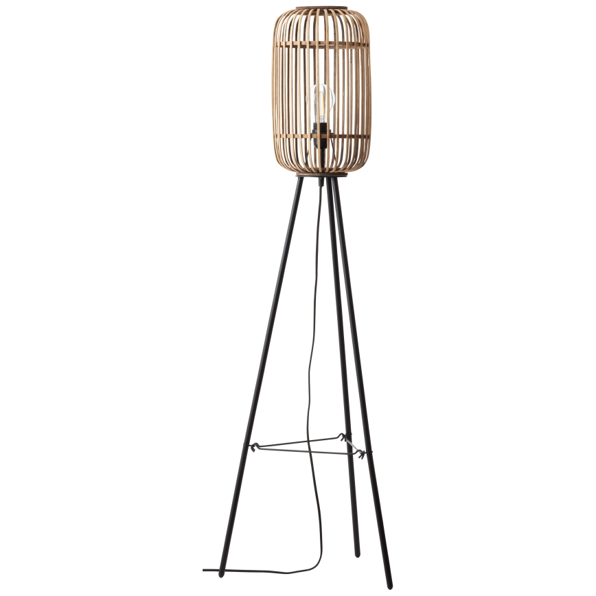 Brilliant - Golvlampa WOODROW 1xE27/60W/230V bambu