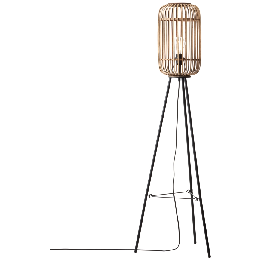 Brilliant - Golvlampa WOODROW 1xE27/60W/230V bambu
