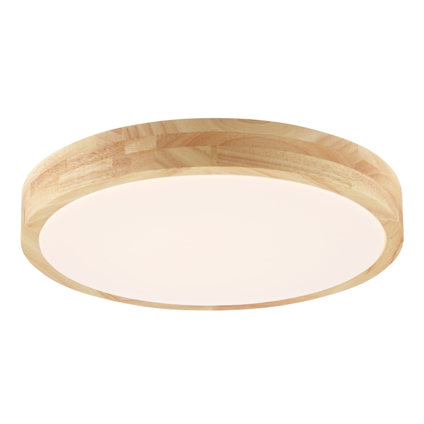 Brilliant - LED Taklampa för badrum MOREEN LED/18W/230V 2700/4000/6500K Ø 34 cm IP44 gummiträ