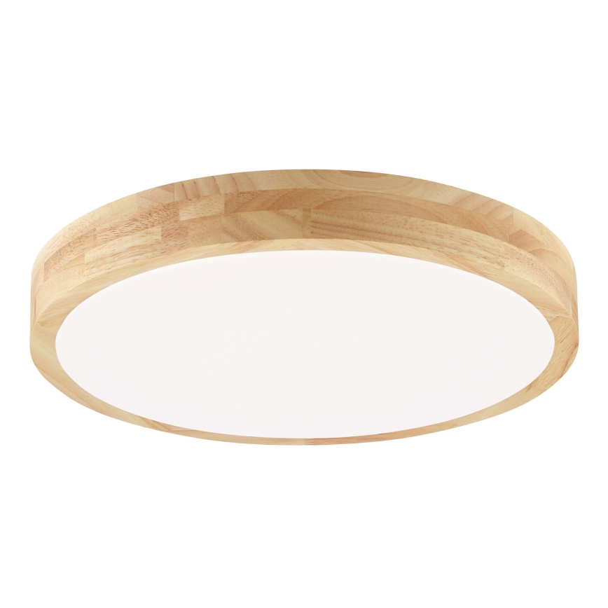 Brilliant - LED Taklampa för badrum MOREEN LED/18W/230V 2700/4000/6500K Ø 34 cm IP44 gummiträ