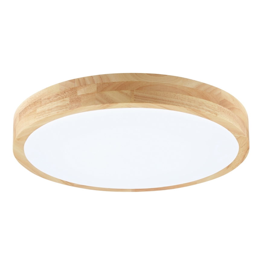 Brilliant - LED Taklampa för badrum MOREEN LED/18W/230V 2700/4000/6500K Ø 34 cm IP44 gummiträ