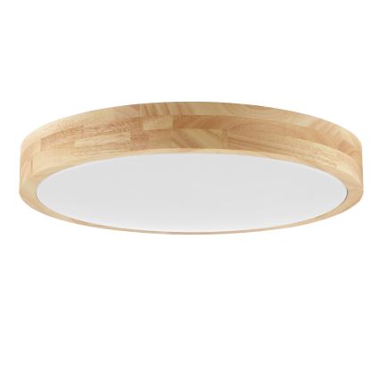 Brilliant - LED Taklampa för badrum MOREEN LED/18W/230V 2700/4000/6500K Ø 34 cm IP44 gummiträ