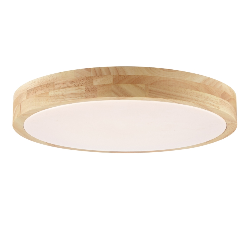 Brilliant - LED Taklampa för badrum MOREEN LED/18W/230V 2700/4000/6500K Ø 34 cm IP44 gummiträ