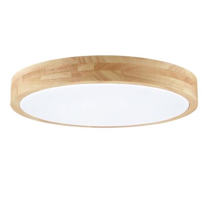 Brilliant - LED Taklampa för badrum MOREEN LED/18W/230V 2700/4000/6500K Ø 34 cm IP44 gummiträ
