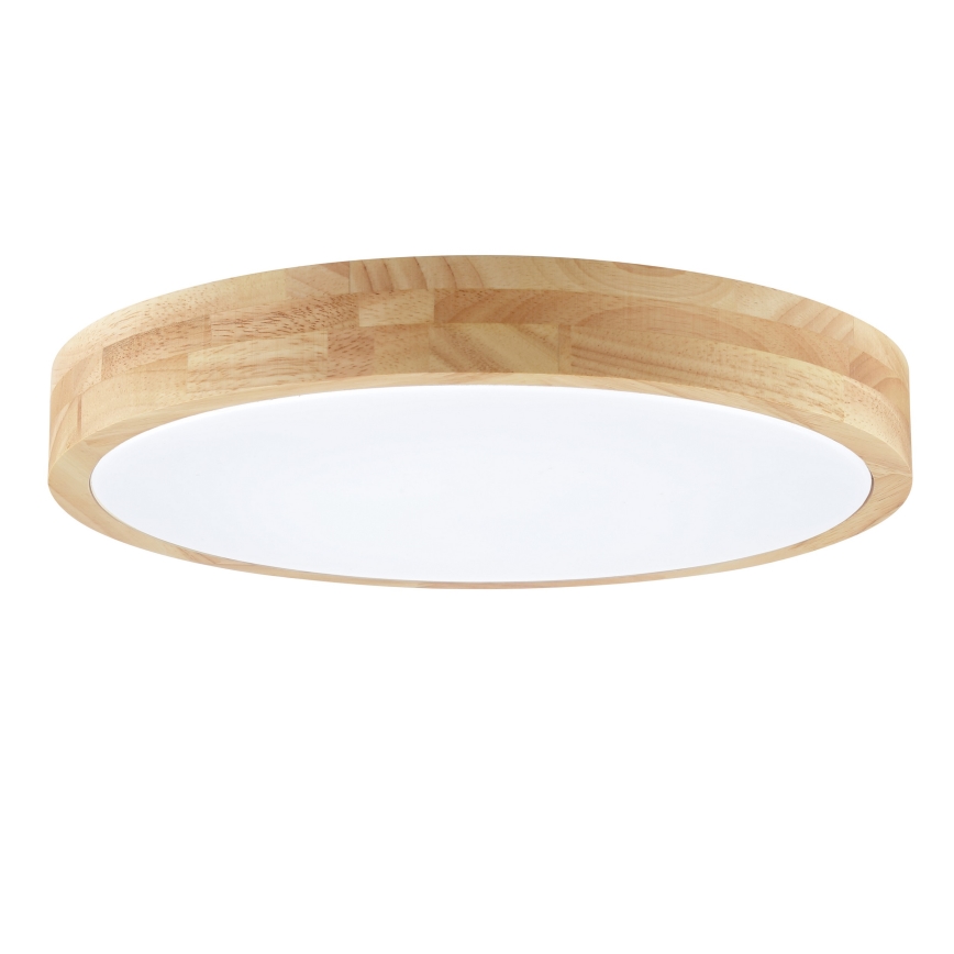 Brilliant - LED Taklampa för badrum MOREEN LED/18W/230V 2700/4000/6500K Ø 34 cm IP44 gummiträ