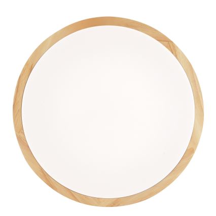 Brilliant - LED Taklampa för badrum MOREEN LED/18W/230V 2700/4000/6500K Ø 34 cm IP44 gummiträ