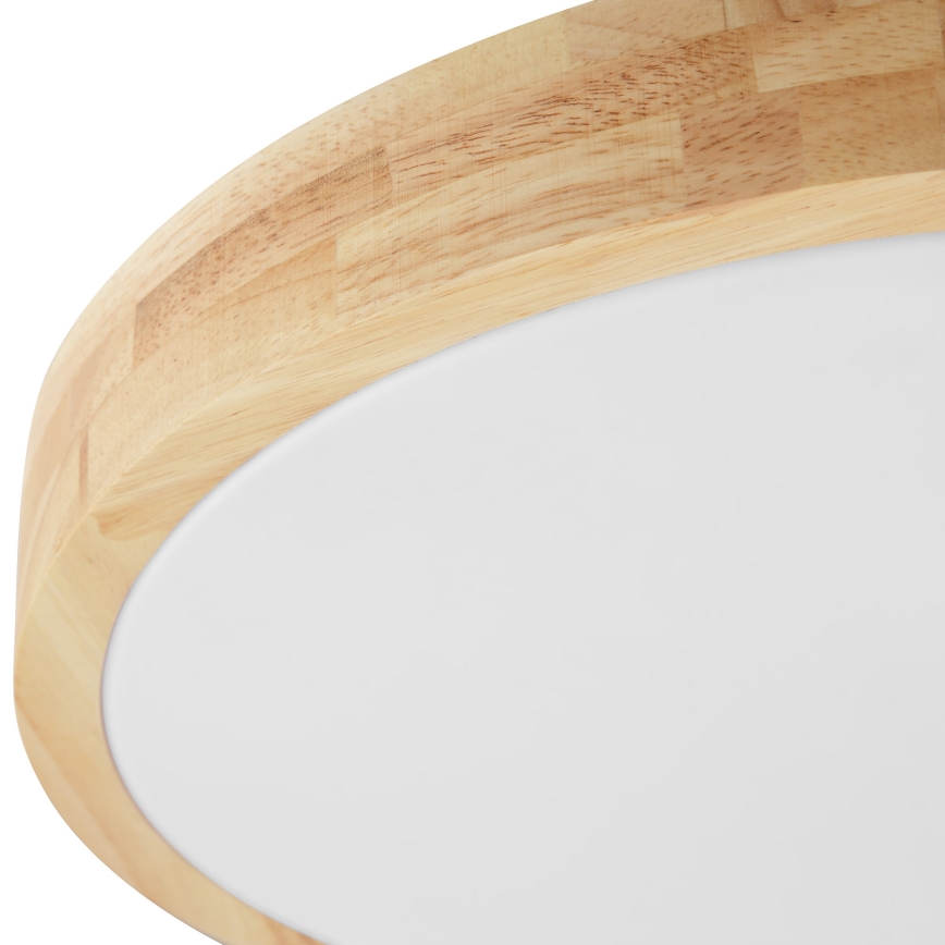 Brilliant - LED Taklampa för badrum MOREEN LED/18W/230V 2700/4000/6500K Ø 34 cm IP44 gummiträ