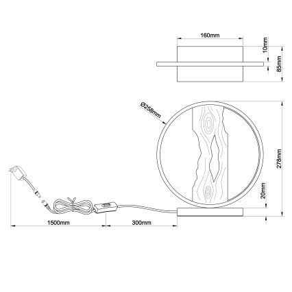 Brilliant - LED bordslampa CHAUMONT LED/7,5W/230V tall