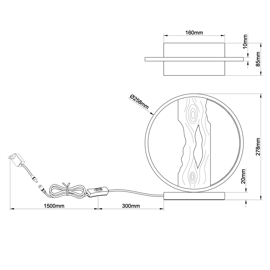 Brilliant - LED bordslampa CHAUMONT LED/7,5W/230V tall