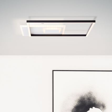 Brilliant - LED Dimbar taklampa IORGO LED/40W/230V 3000K 43,5x43,5 cm vit/svart
