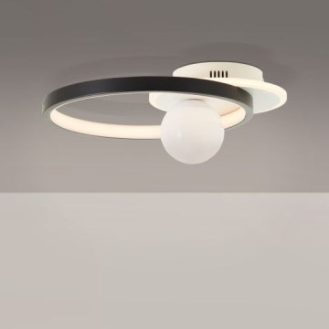 Brilliant - LED Dimbar taklampa ATLANTA LED/24W/230V svart/vit