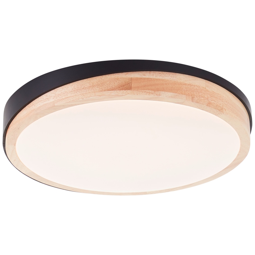 Brilliant - LED Dimbar taklampa BAARLO LED/24W/230V diameter 35 cm svart/gummifikon - FSC certifierade