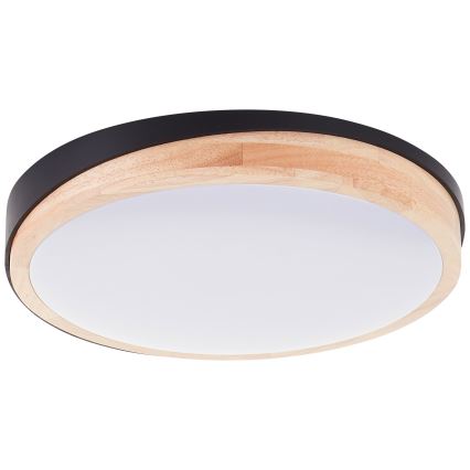 Brilliant - LED Dimbar taklampa BAARLO LED/24W/230V diameter 35 cm svart/gummifikon - FSC certifierade