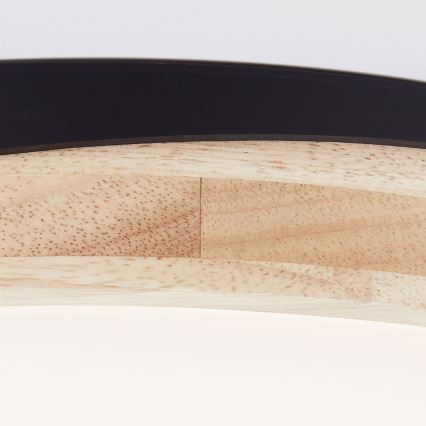 Brilliant - LED Dimbar taklampa BAARLO LED/24W/230V diameter 35 cm svart/gummifikon - FSC certifierade
