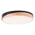Brilliant - LED Dimbar taklampa BAARLO LED/24W/230V diameter 35 cm svart/gummifikon - FSC certifierade