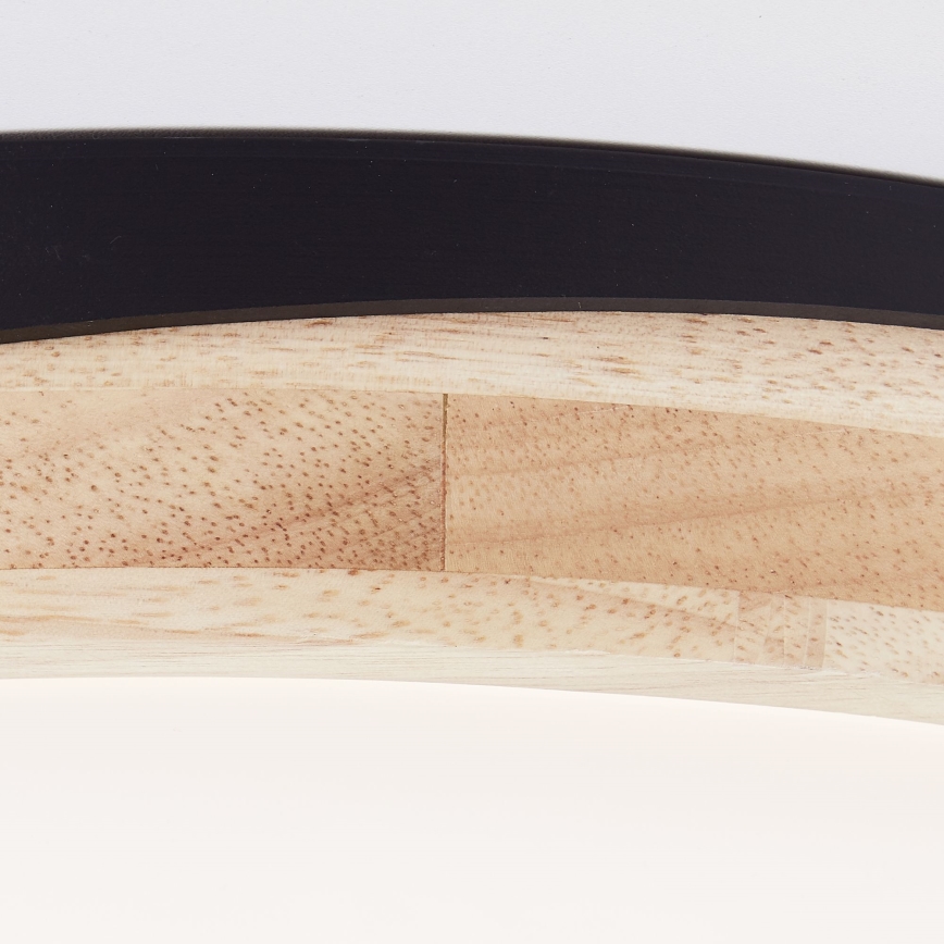 Brilliant - LED Dimbar taklampa BAARLO LED/24W/230V diameter 35 cm svart/gummifikon