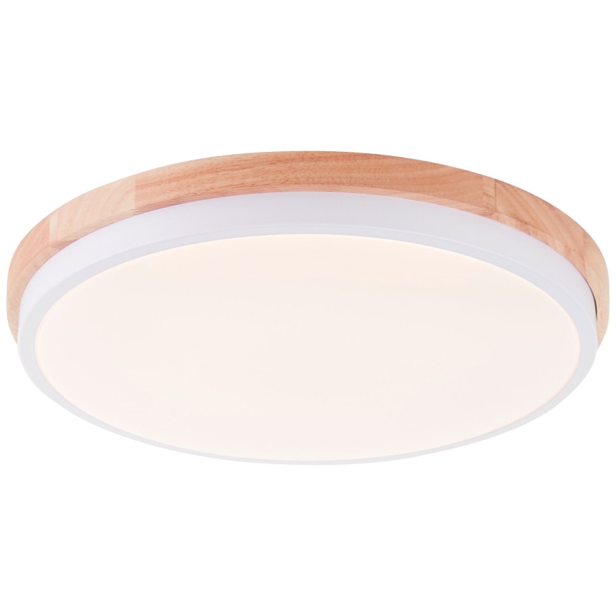 Brilliant - LED Dimbar taklampa BAARLO LED/24W/230V diameter 35 cm vit/gummifikon - FSC certifierade
