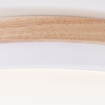 Brilliant - LED Dimbar taklampa BAARLO LED/24W/230V diameter 35 cm vit/gummifikon - FSC certifierade