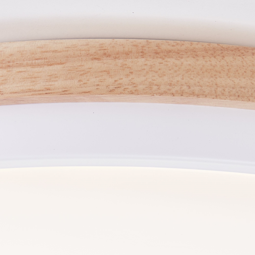 Brilliant - LED Dimbar taklampa BAARLO LED/24W/230V diameter 35 cm vit/gummifikon - FSC certifierade