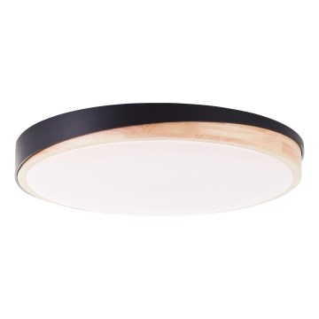 Brilliant - LED Dimbar taklampa BAARLO LED/36W/230V 3000-6500K diameter 50 cm svart/gummifikon + fjärrkontroll - FSC certifierade
