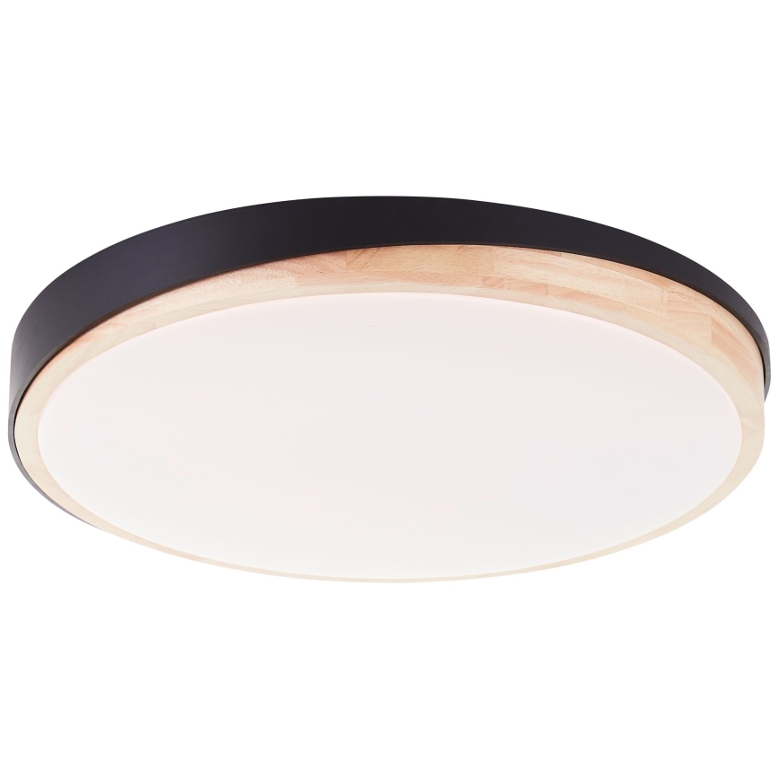 Brilliant - LED Dimbar taklampa BAARLO LED/36W/230V 3000-6500K diameter 50 cm svart/gummifikon + fjärrkontroll - FSC certifierade