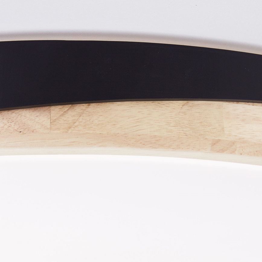 Brilliant - LED Dimbar taklampa BAARLO LED/36W/230V 3000-6500K diameter 50 cm svart/gummifikon + fjärrkontroll - FSC certifierade