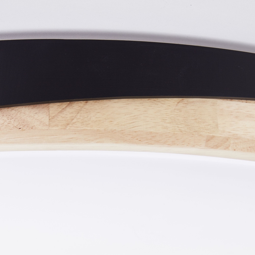 Brilliant - LED Dimbar taklampa BAARLO LED/36W/230V 3000-6500K diameter 50 cm svart/gummifikon + fjärrkontroll - FSC certifierade