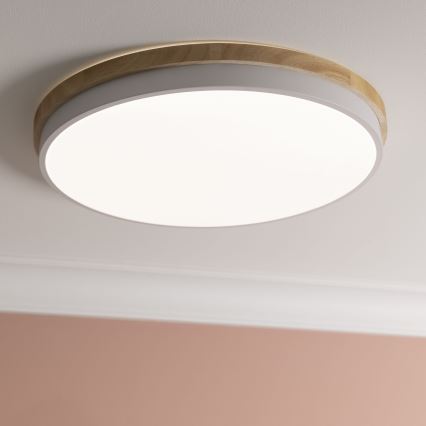 Brilliant - LED Dimbar taklampa BAARLO LED/36W/230V 3000-6500K diameter 50 cm vit/gummifikon + fjärrkontroll