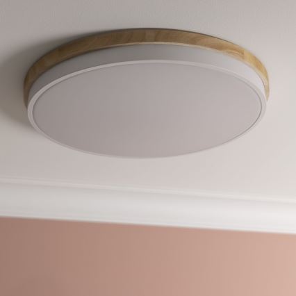 Brilliant - LED Dimbar taklampa BAARLO LED/36W/230V 3000-6500K diameter 50 cm vit/gummifikon + fjärrkontroll