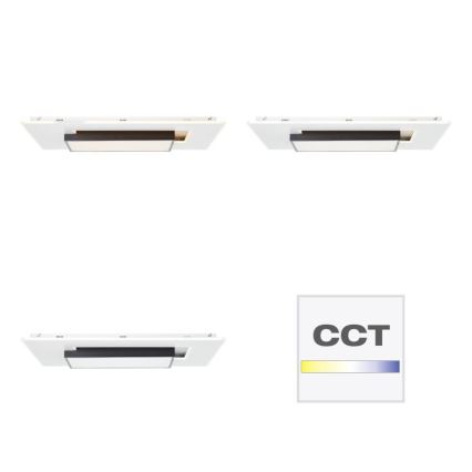 Brilliant - LED Dimbar taklampa HUTSON LED/60W/230V 3000-7100K 50x80 cm vit + fjärrkontroll