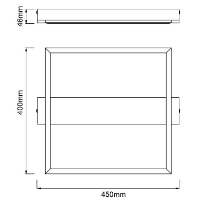 Brilliant - LED Dimbar taklampa LONEOS LED/24W/230V 3000K 45x40 cm - FSC certifierade