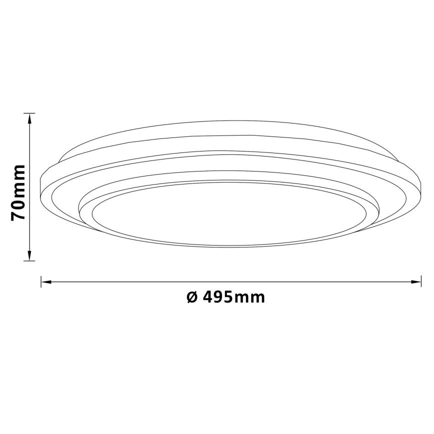 Brilliant - LED Dimbar taklampa LUCIANO LED/40W/230V 3000-6500K + fjärrkontroll