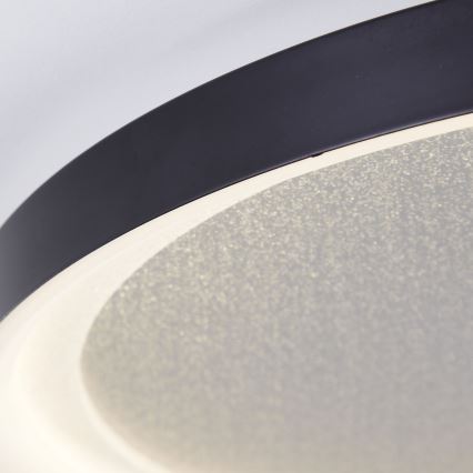 Brilliant - LED Dimbar taklampa QUITO LED/30W/230V 3000K diameter 42 cm svart