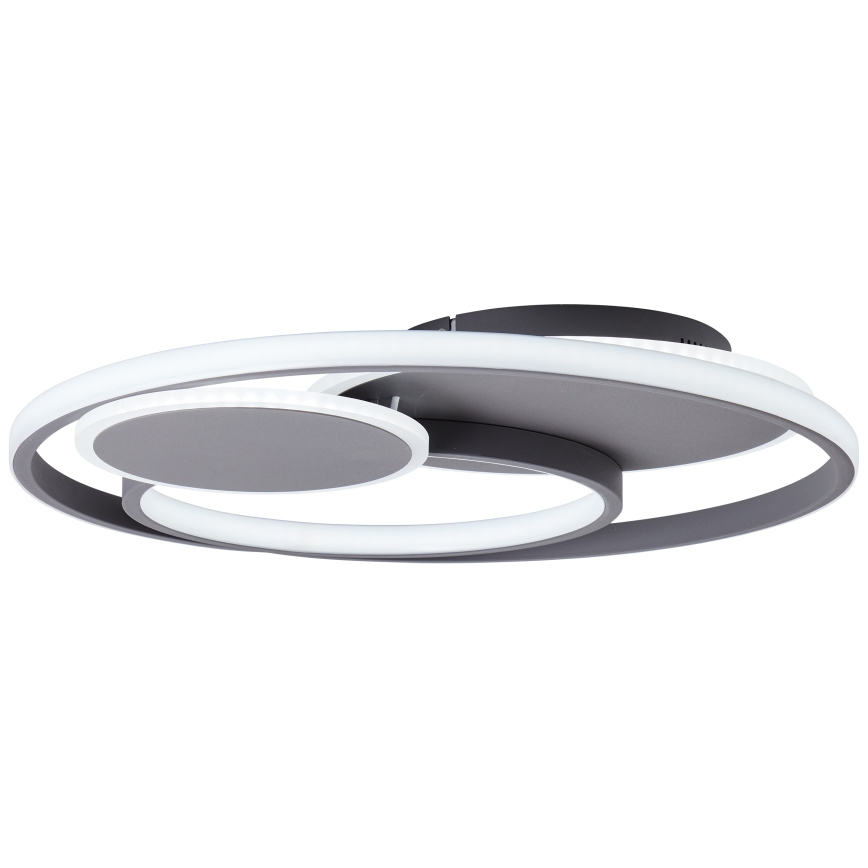Brilliant - LED Dimbar taklampa RUNDA LED/50W/230V 3000-6500K svart + fjärrkontroll
