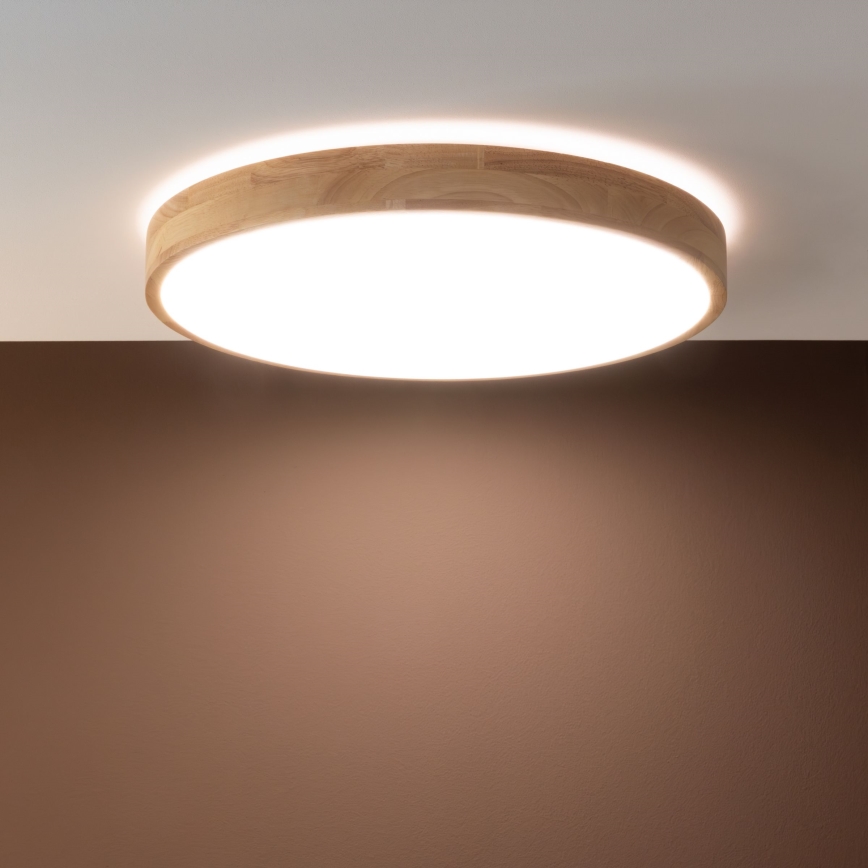 Brilliant - LED dimbar taklampa SLIMLINE LED/60W/230V 3000-6500K Ø 45 cm gummiträ, inkl. fjärrkontroll