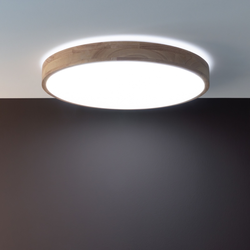 Brilliant - LED dimbar taklampa SLIMLINE LED/60W/230V 3000-6500K Ø 45 cm gummiträ, inkl. fjärrkontroll
