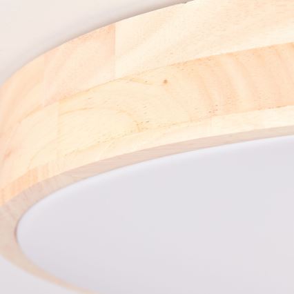 Brilliant - LED dimbar taklampa SLIMLINE LED/60W/230V 3000-6500K Ø 45 cm gummiträ, inkl. fjärrkontroll